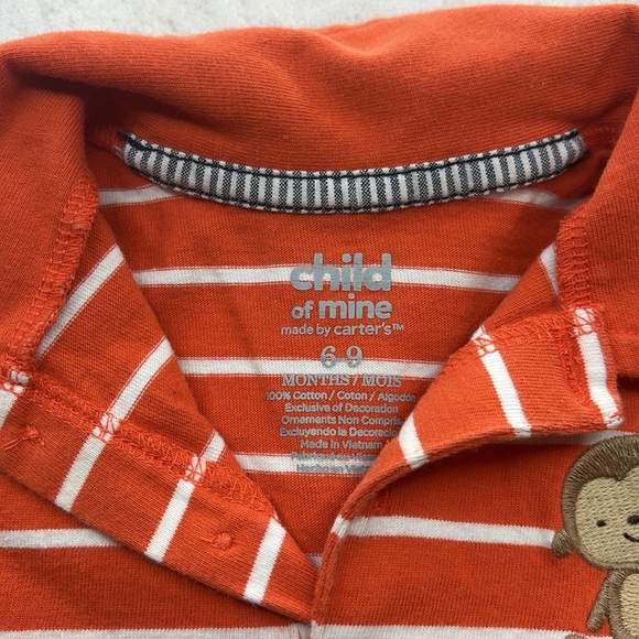 Orange Striped Polo and Blue Jeans Set - Picture 6 of 8